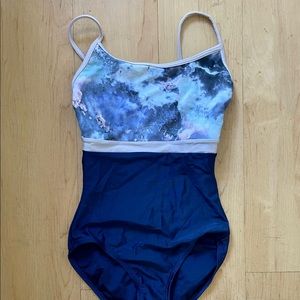 Blue and Pink Tie Dye Leotard